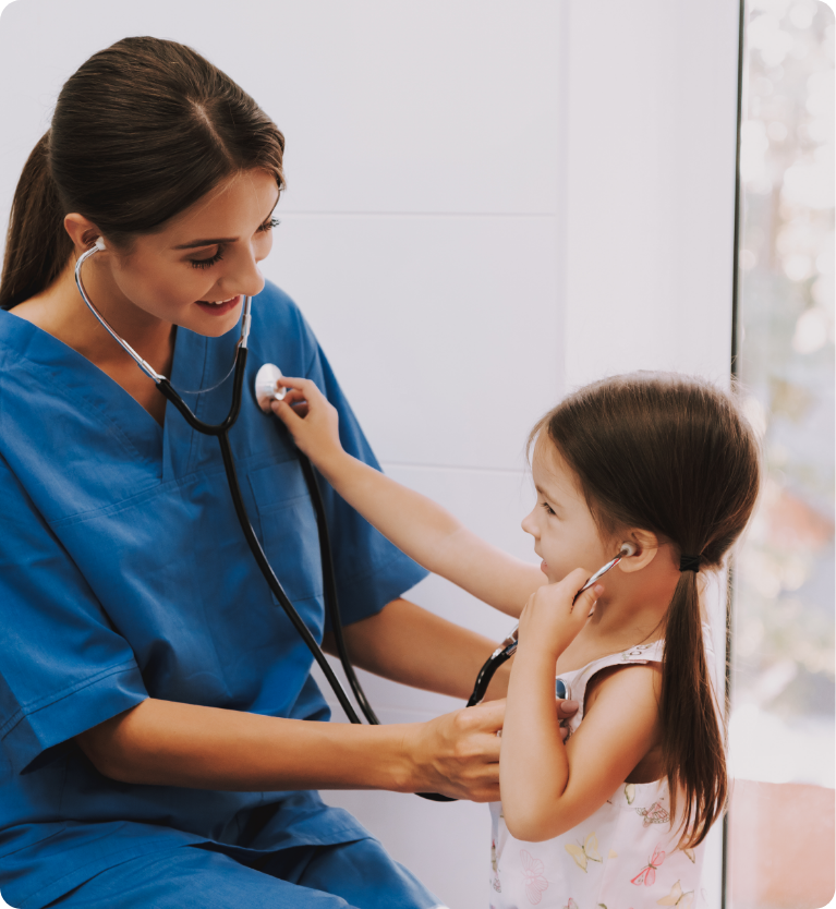 Child with doctor